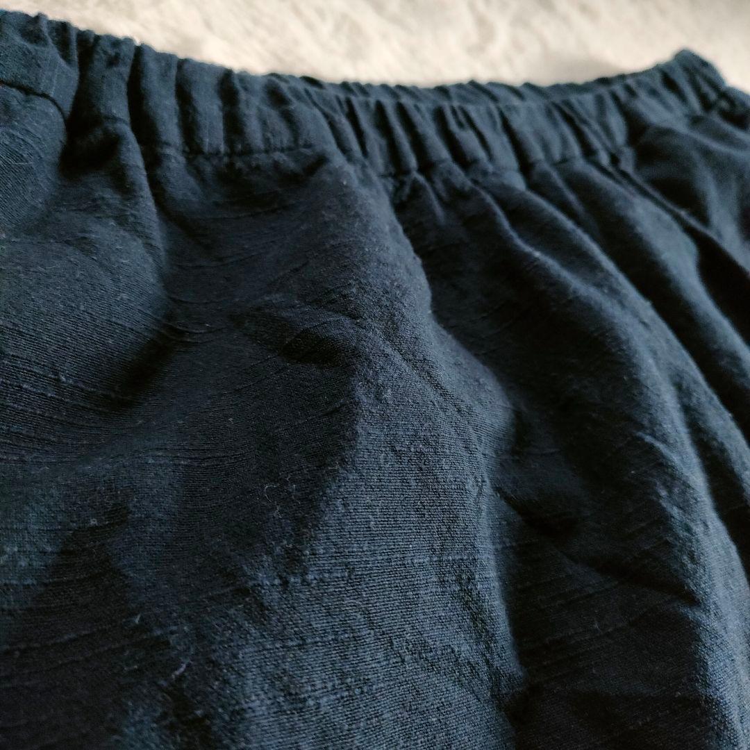 【✨極美品✨】ヤンマ産業◎会津木綿 イージーパンツ 濃紺