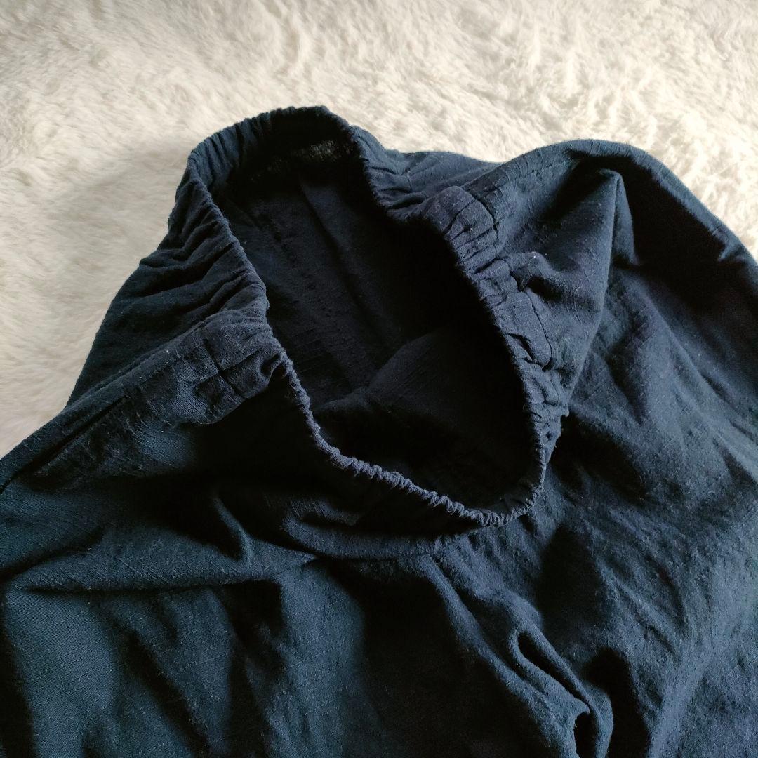 【✨極美品✨】ヤンマ産業◎会津木綿 イージーパンツ 濃紺