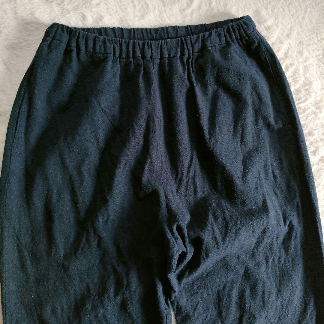 【✨極美品✨】ヤンマ産業◎会津木綿 イージーパンツ 濃紺