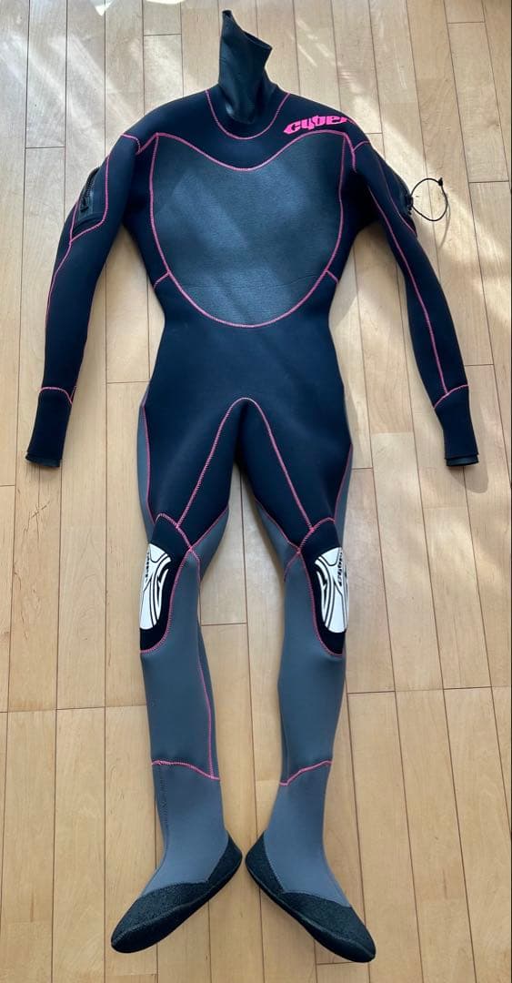 [美品]サイバーシールドウェットスーツドライスーツ4mmMRサイズレディース