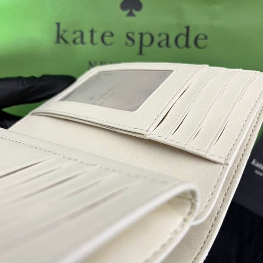 Kate spade キルティング 財布 2つ折り ホワイト レディース