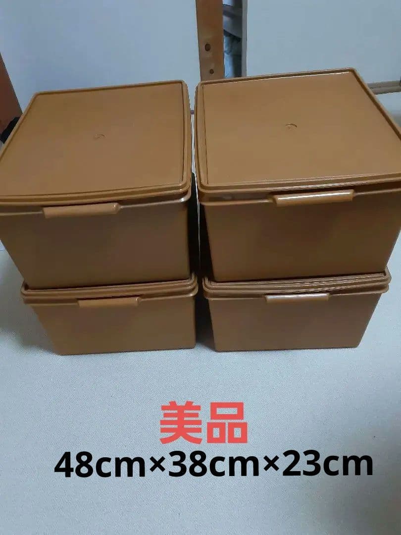 タッパーウェア　ディープスーパーケース収納ケース4個セット