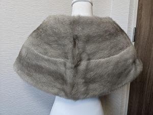 294　未使用　サファイアミンク　毛皮　リアルファー　ショール　ストール　ケープ