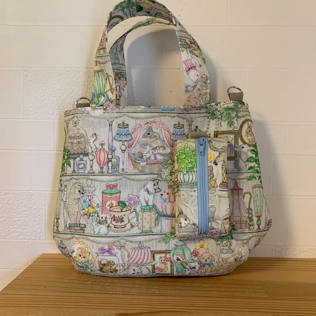 感謝価格　SALE ユキエモン　新作限定生地　10cmファスナープリーツポーチ