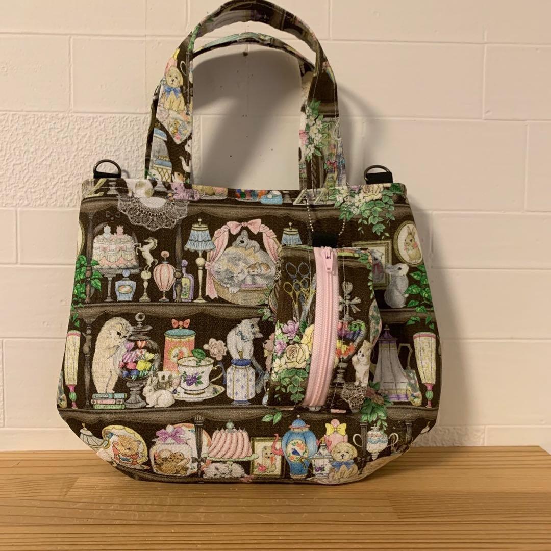 感謝価格　SALE ユキエモン　新作限定生地　10cmファスナープリーツポーチ