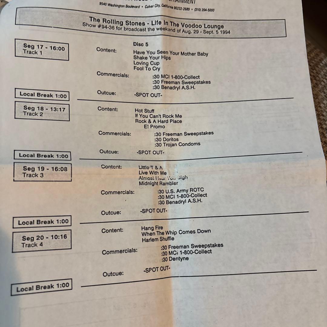 ラジオ放送用音源 / rolling stones 6CD