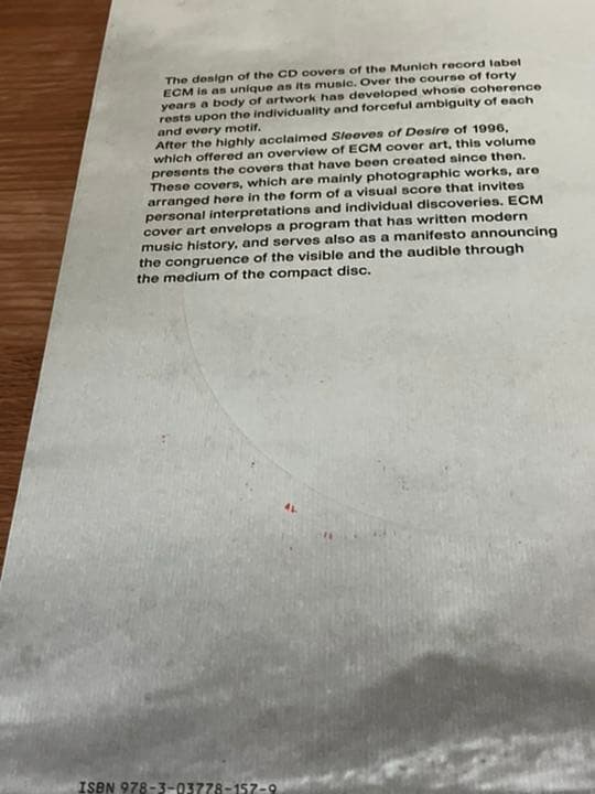 絶版Windfall Light Visual Language of ECM