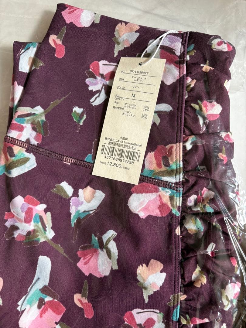 sukalaレギンスローズプリントMサイズ
