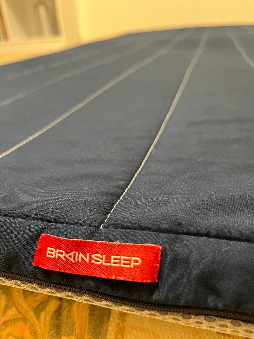 ブレインスリープ マットレス オーバーレイ ネイビー SINGLE HARD