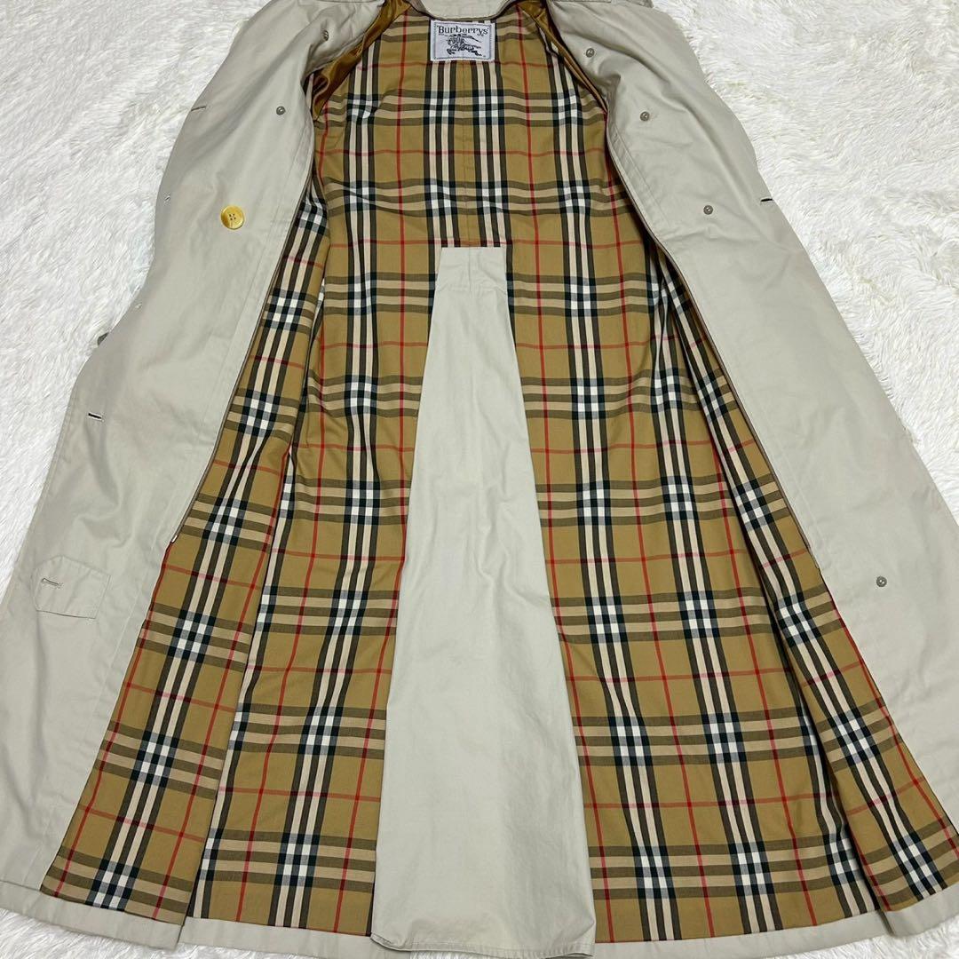 バーバリーズ 白タグ 90s トレンチコート 7 ノバチェック ライトベージュ