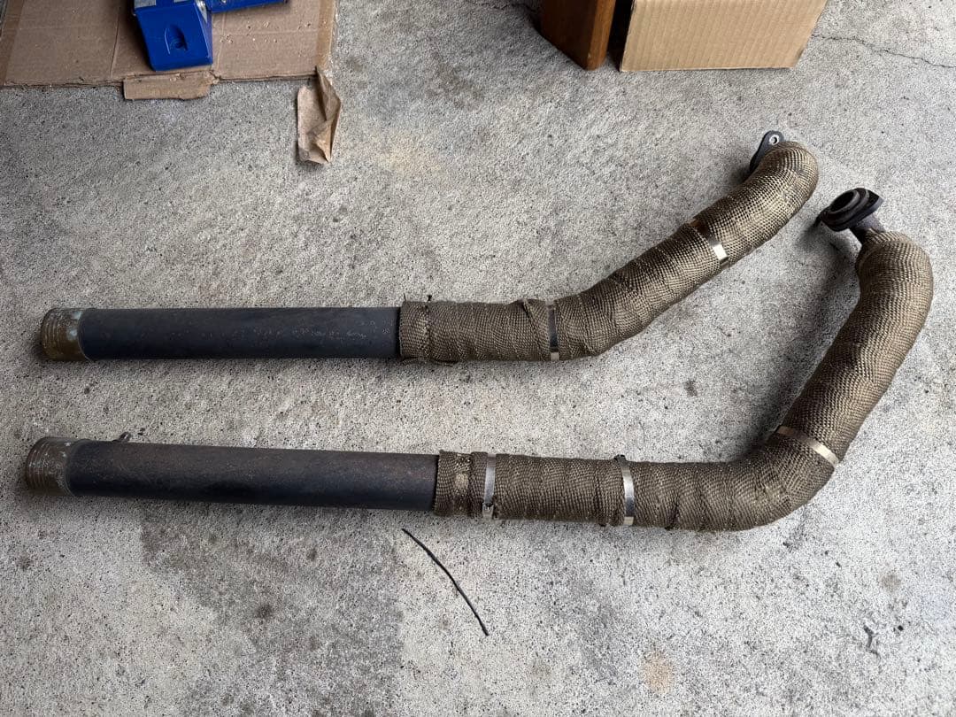 YAMAHAドラッグスター250 社外マフラー　ドラッグパイプ