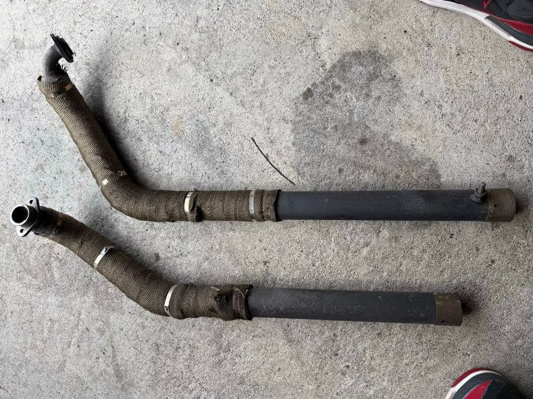 YAMAHAドラッグスター250 社外マフラー　ドラッグパイプ