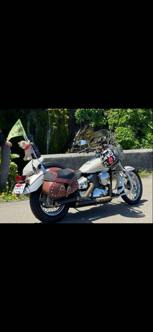 YAMAHAドラッグスター250 社外マフラー　ドラッグパイプ