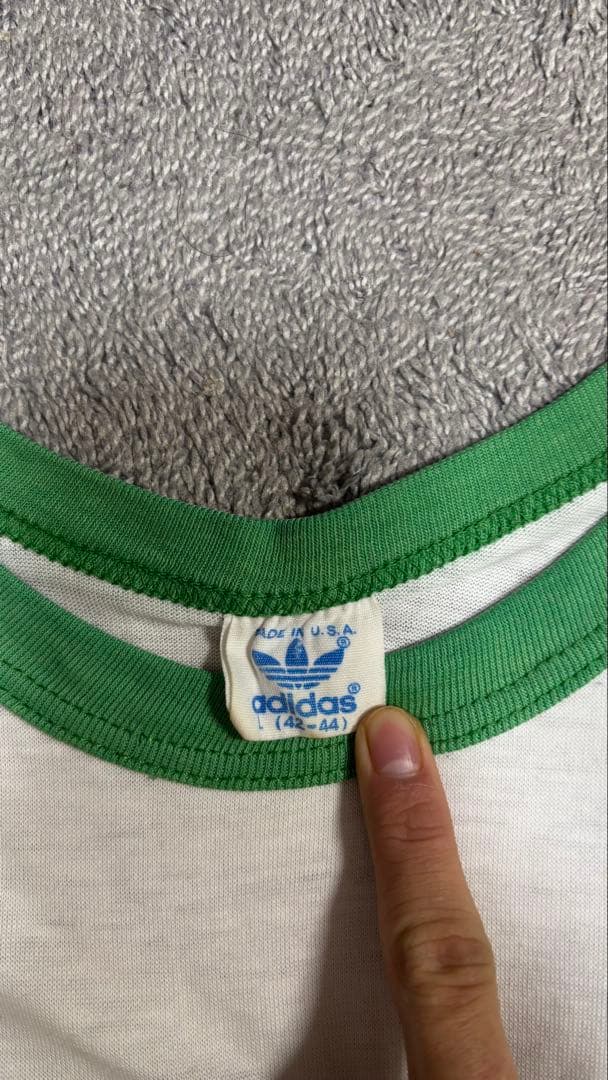 80s adidas 七分袖カットソー