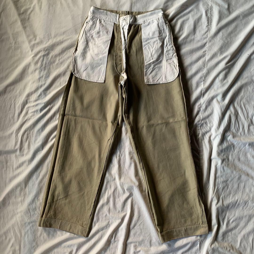 50's US ARMY ヴィンテージ チノパン 米軍実物 尿素ボタン
