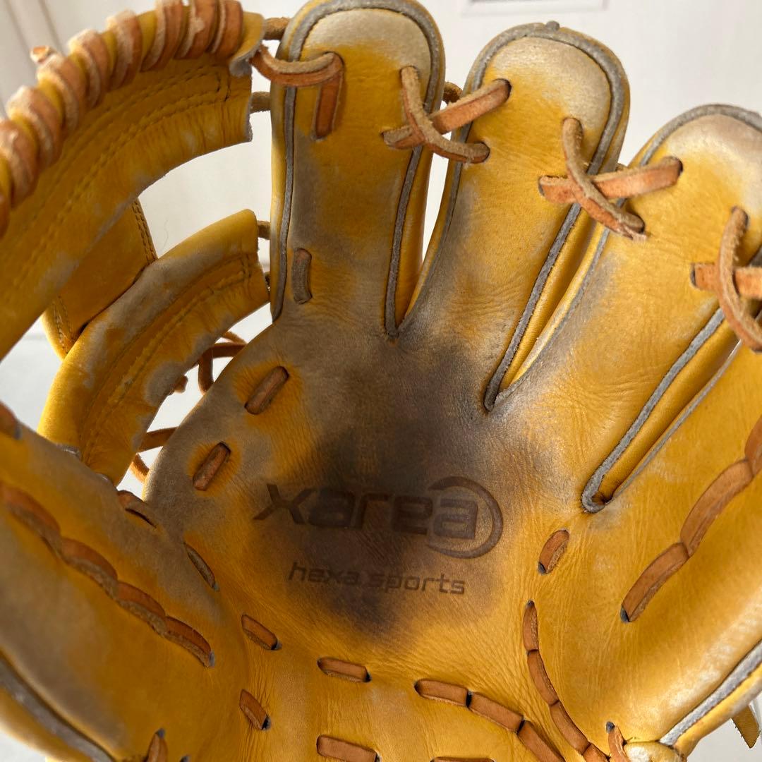 内野手用 HEXA SPORTS 軟式 グローブ 野球 右投げ ヘキサ国産グラブ
