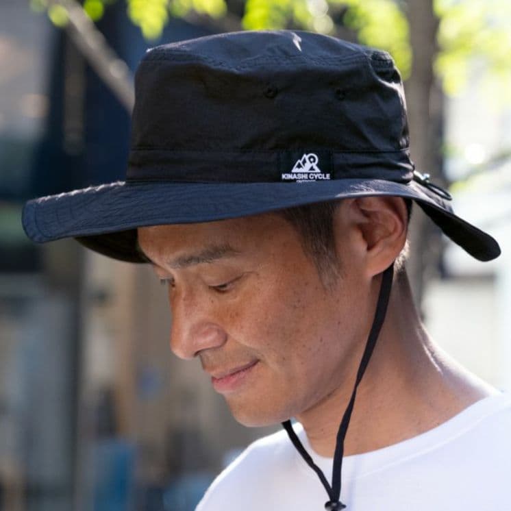 【新品未使用】　木梨サイクル　撥水ハット　ブラック　完売品　アウトドアハット