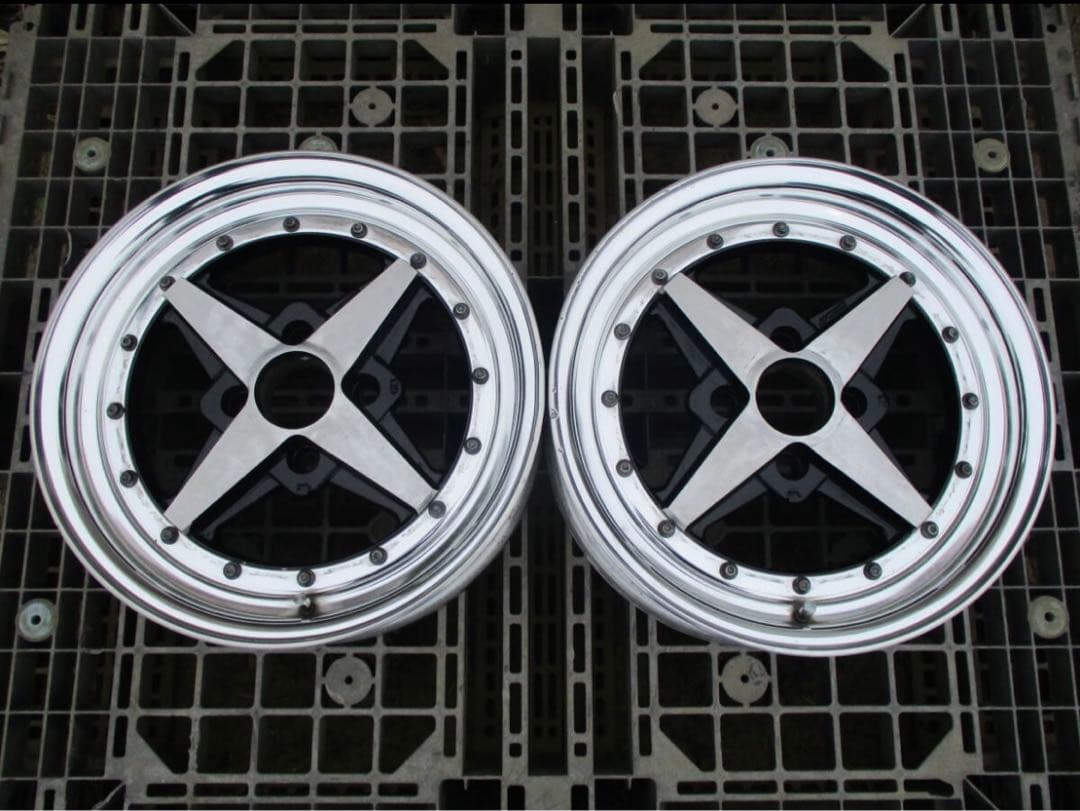 work Equipe 01 2本　pcd100 14インチ　エクイップ　加工品