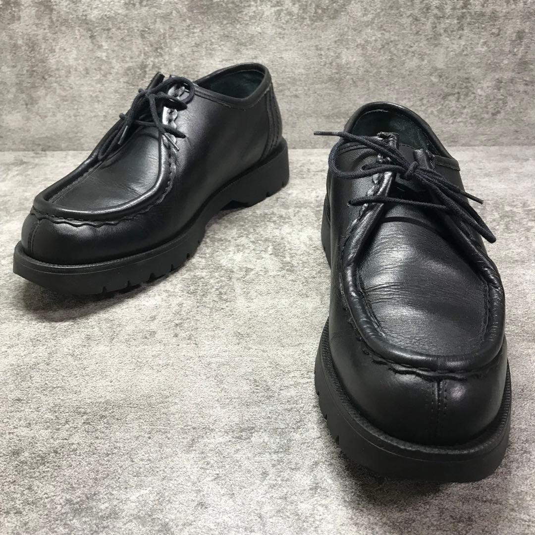 【美品】クレマン （39）パドレ チロリアンシューズ 本革 ブラック