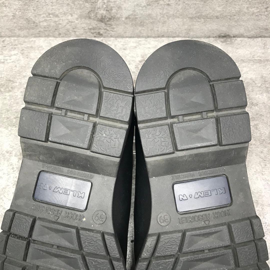 【美品】クレマン （39）パドレ チロリアンシューズ 本革 ブラック