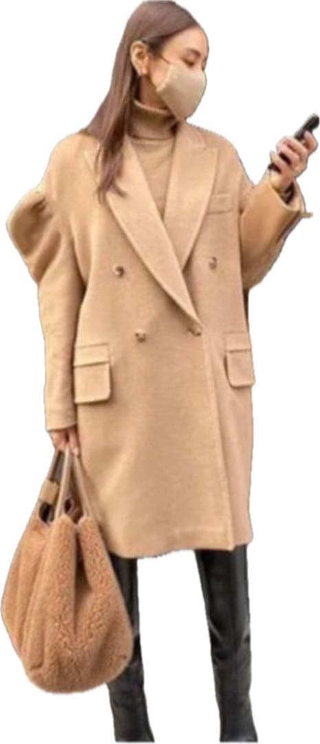 超美品 マックスマーラ GABRY パフスリーブ ドロップショルダーコート 34