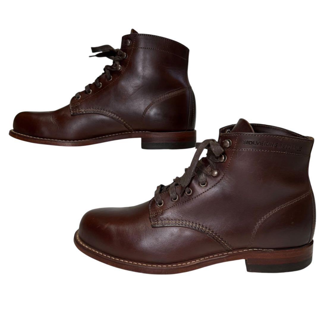 WOLVERINE 1000マイルブーツ W05301 茶 26.5