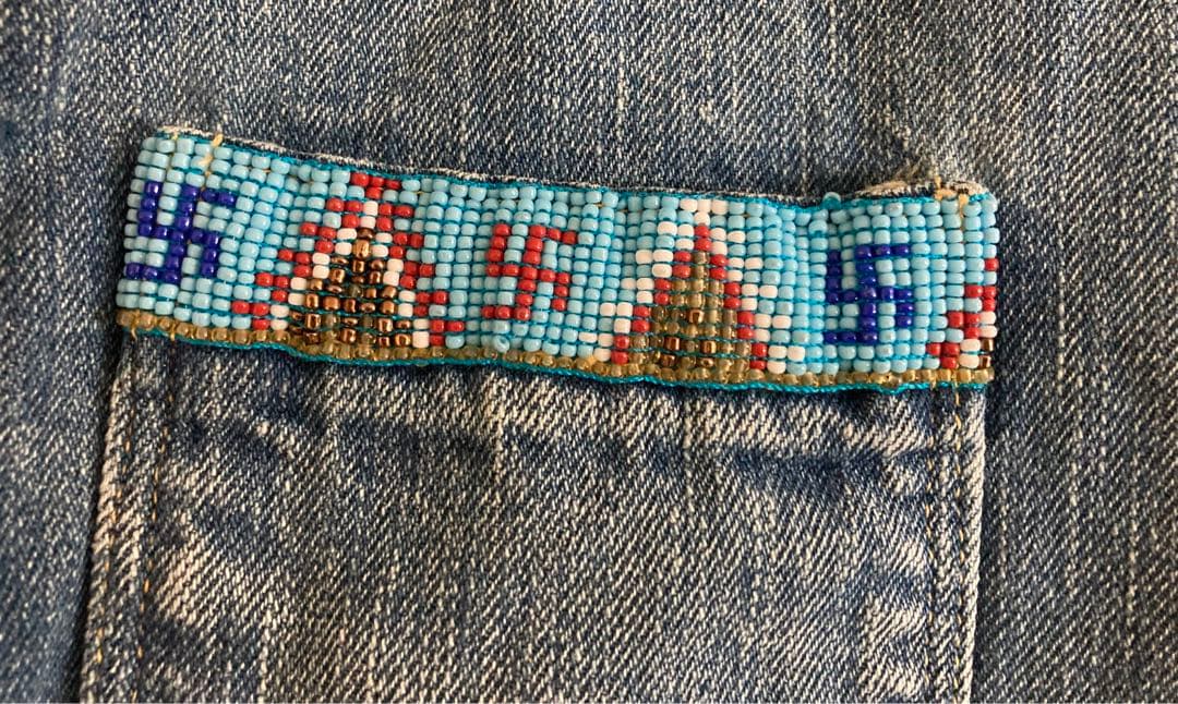 星紫様 KAPITAL キャピタル デニム フリンジ ナバホ ショート パンツ