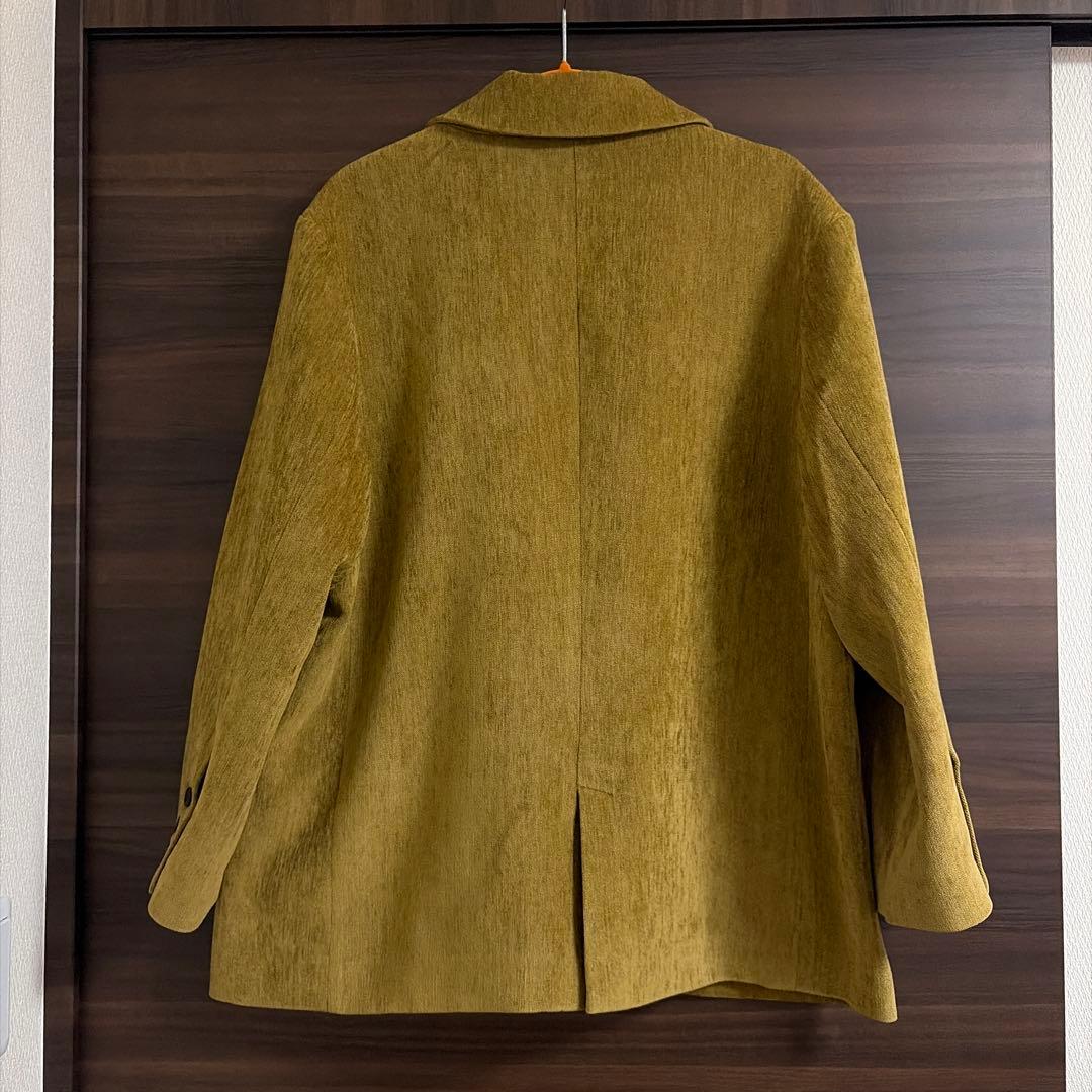 OLUN ルーズベーシックモールジャケット　マスタード