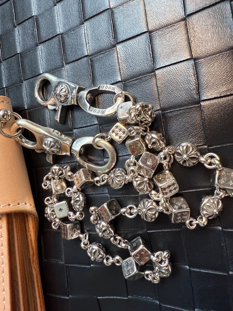 【Dice × Flower ウォレットチェーン】 重厚で存在感QBSZSZ08