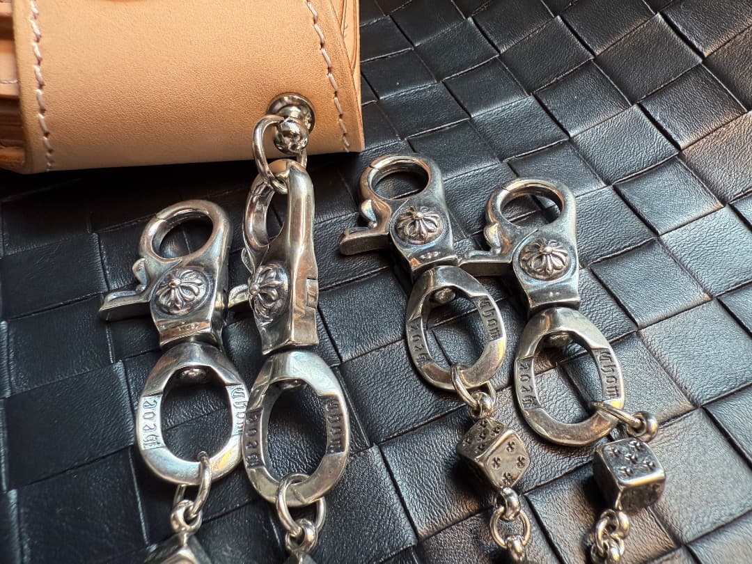 【Dice × Flower ウォレットチェーン】 重厚で存在感QBSZSZ08