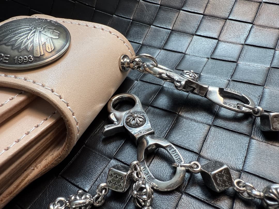 【Dice × Flower ウォレットチェーン】 重厚で存在感QBSZSZ08