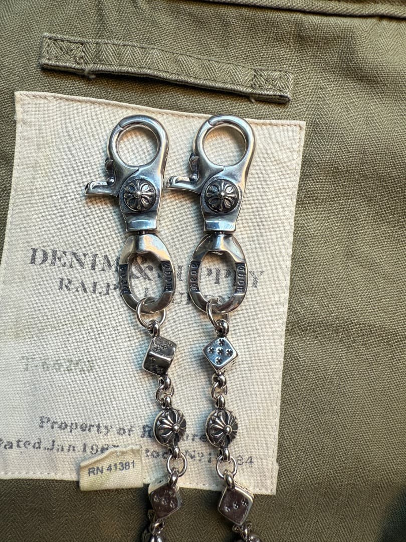 【Dice × Flower ウォレットチェーン】 重厚で存在感QBSZSZ08