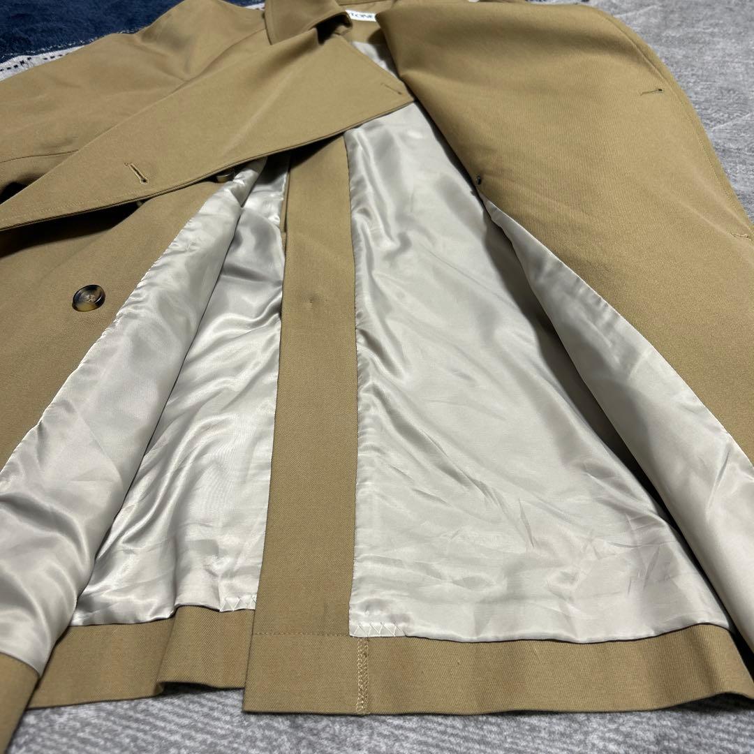 BABYLONE ベージュ ダブルブレスト トレンチコート