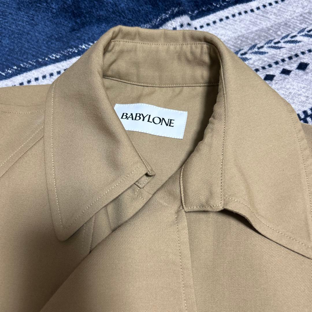 BABYLONE ベージュ ダブルブレスト トレンチコート