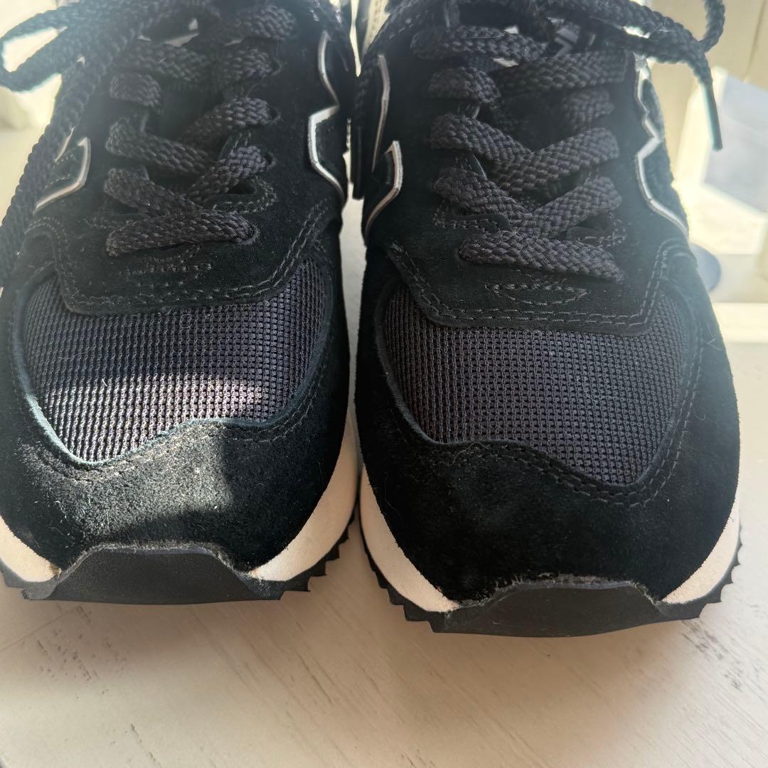 New Balance WL574ZAB BLACK 厚底 24.0
