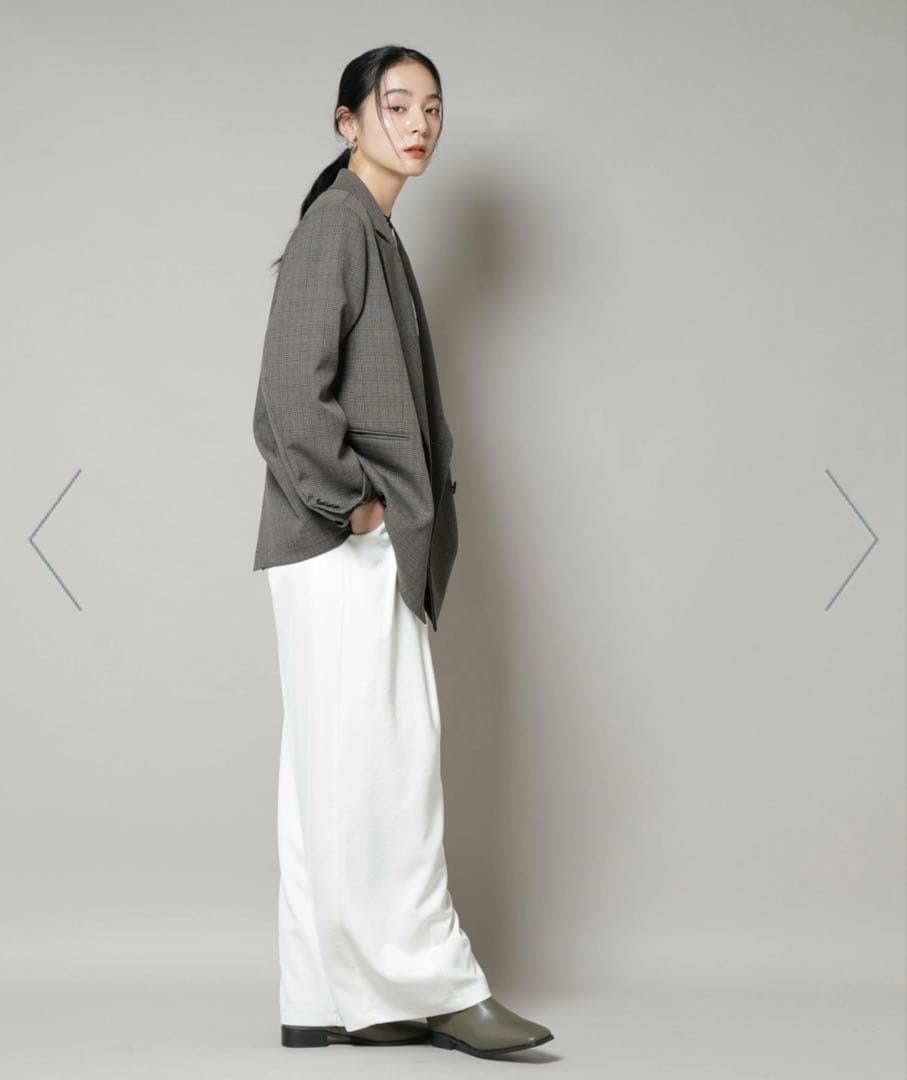 【新品・タグ付き】NANO universe チェック ダブルジャケット