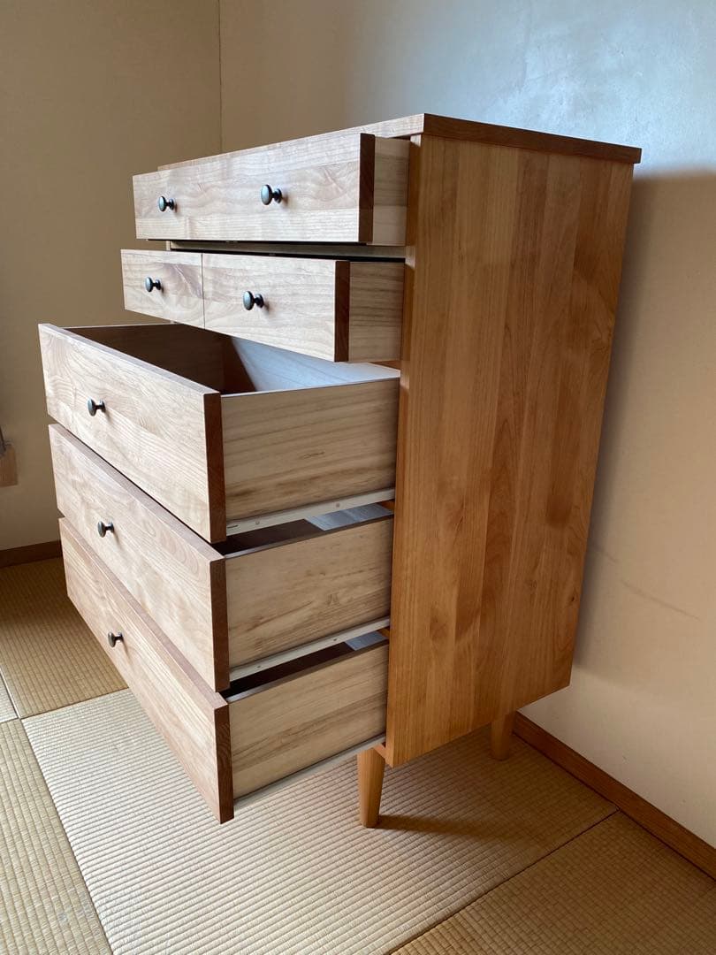 momo natural モモナチュラル チェスト 無垢材 天然木タンス