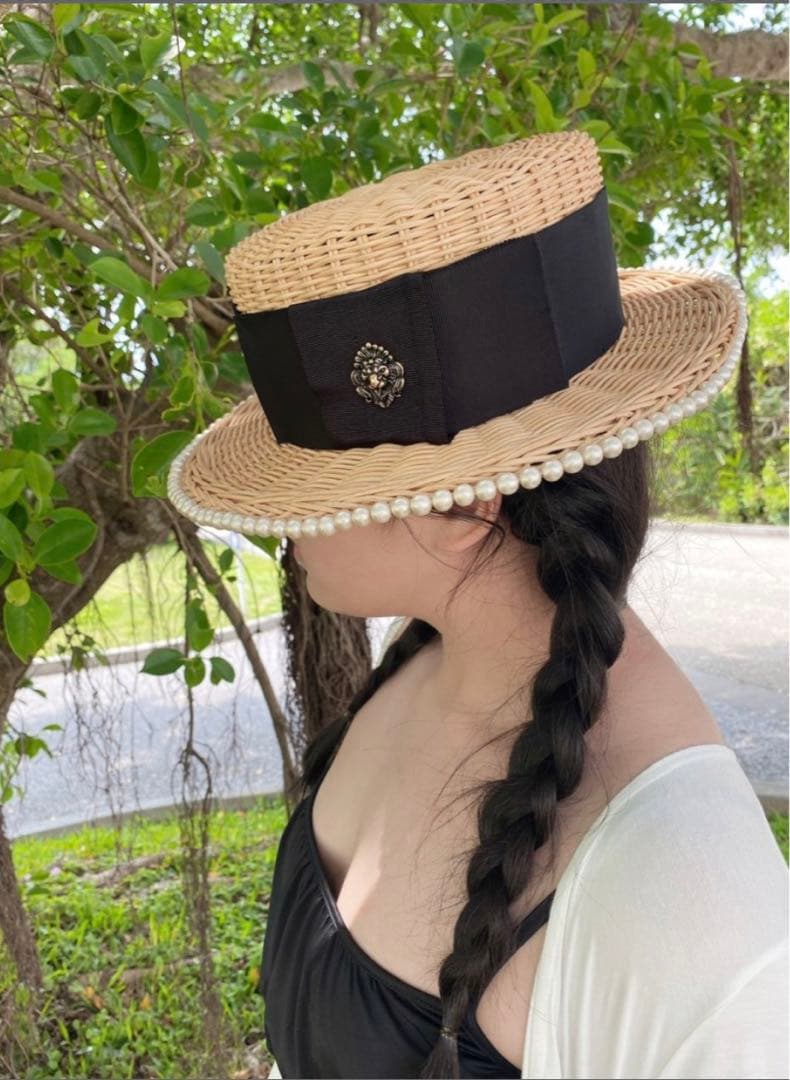 値下げ⭐︎ヴァクトーパール付ハット