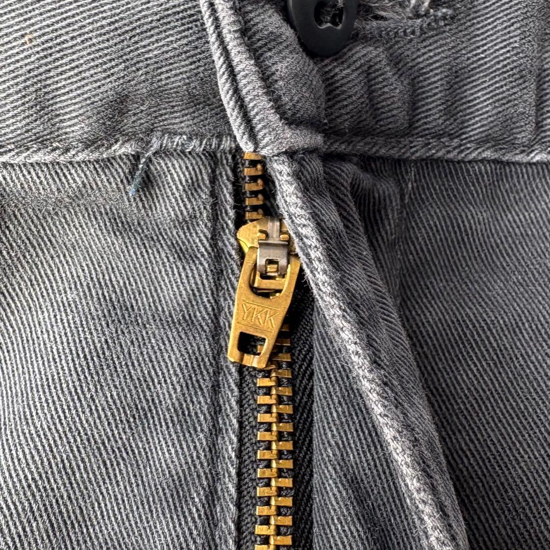 USA製 三つ星 RRL ダブルアールエル 墨黒 フェード 2タックトラウザー