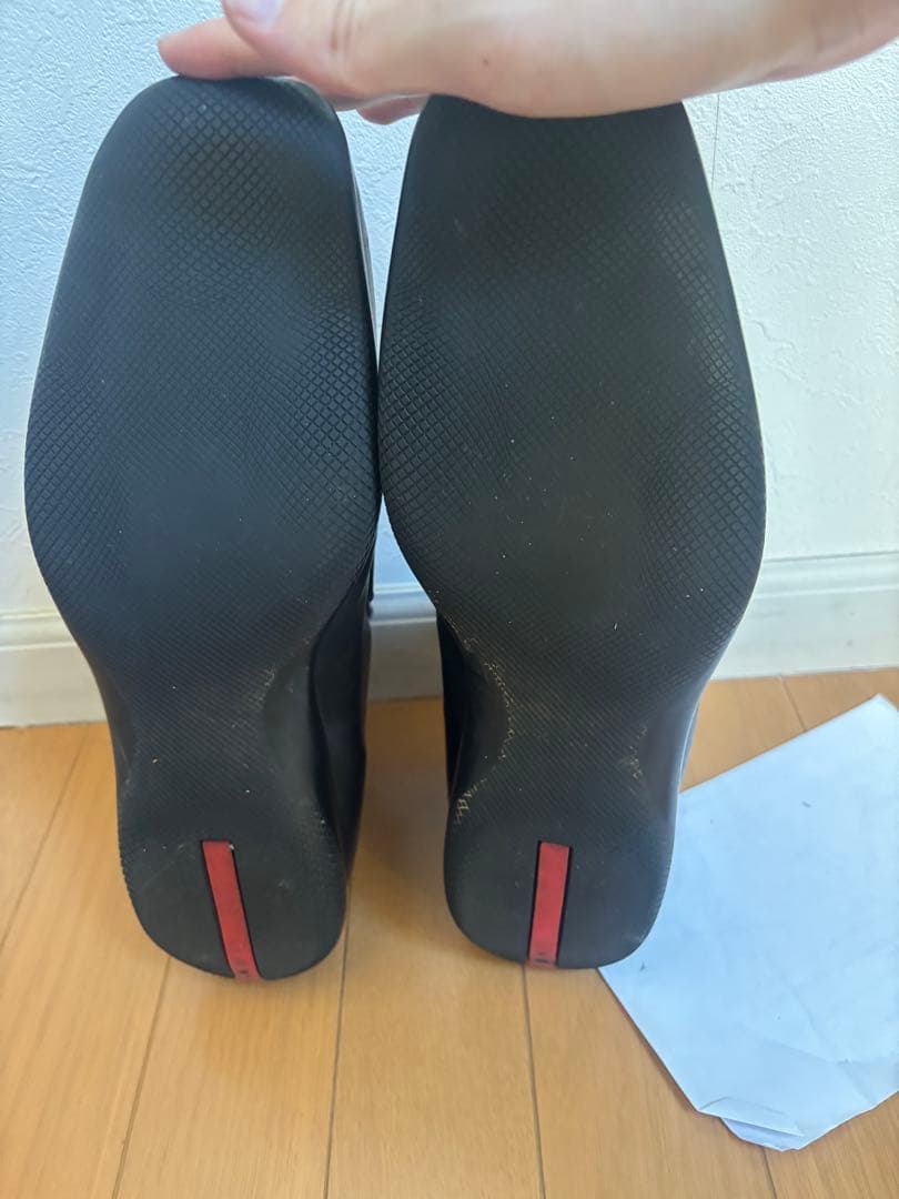 prada sports サイドゴアブーツ　スクエアトゥ