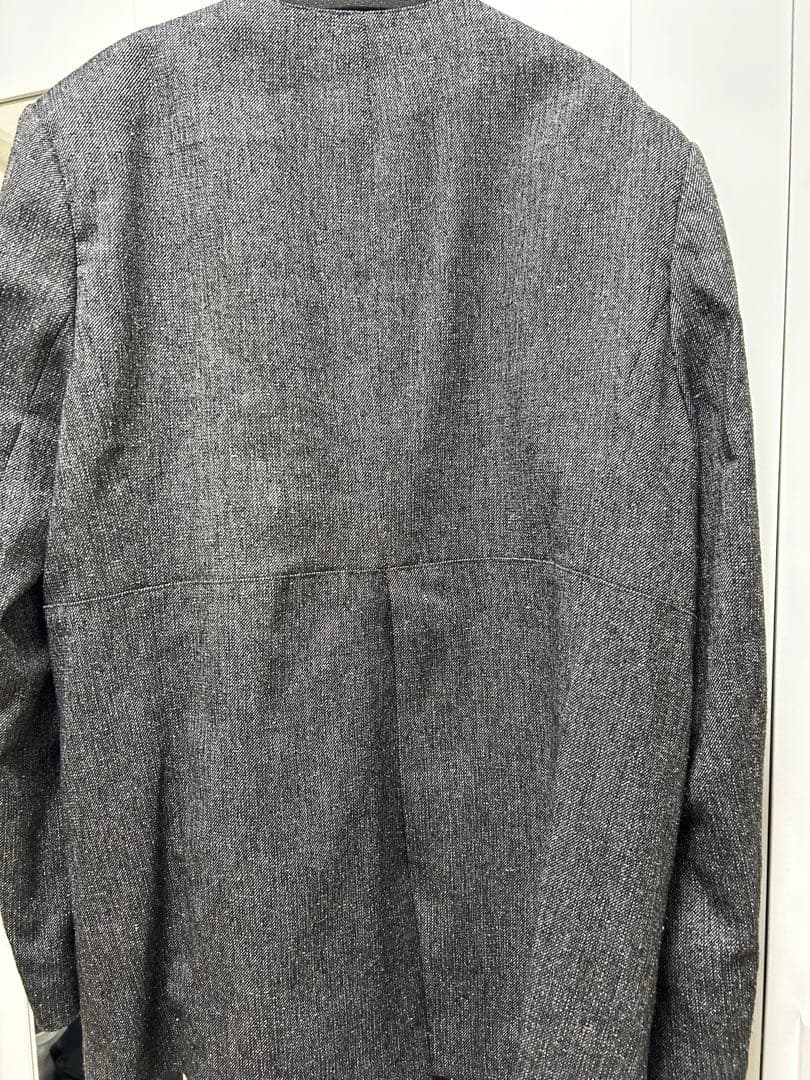 ジャケット・アウター hella silk nep collarless jacket