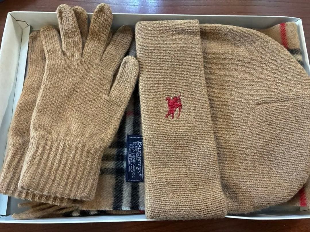 【新品】BURBERRY LONDONバーバリーキッズ　マフラー、帽子、手袋