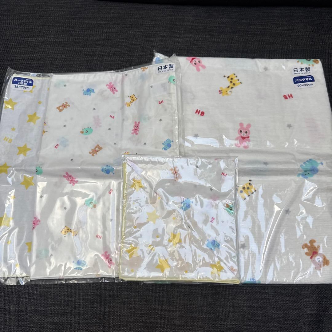 ミキハウス ホットビスケッツ 出産準備セット　短肌着　コンビ肌着　2wayオール