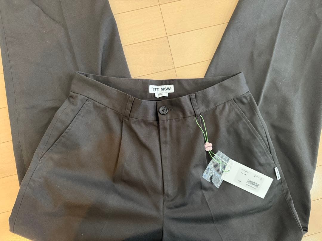 【TTT MSW】 ダークブラウン スラックス L