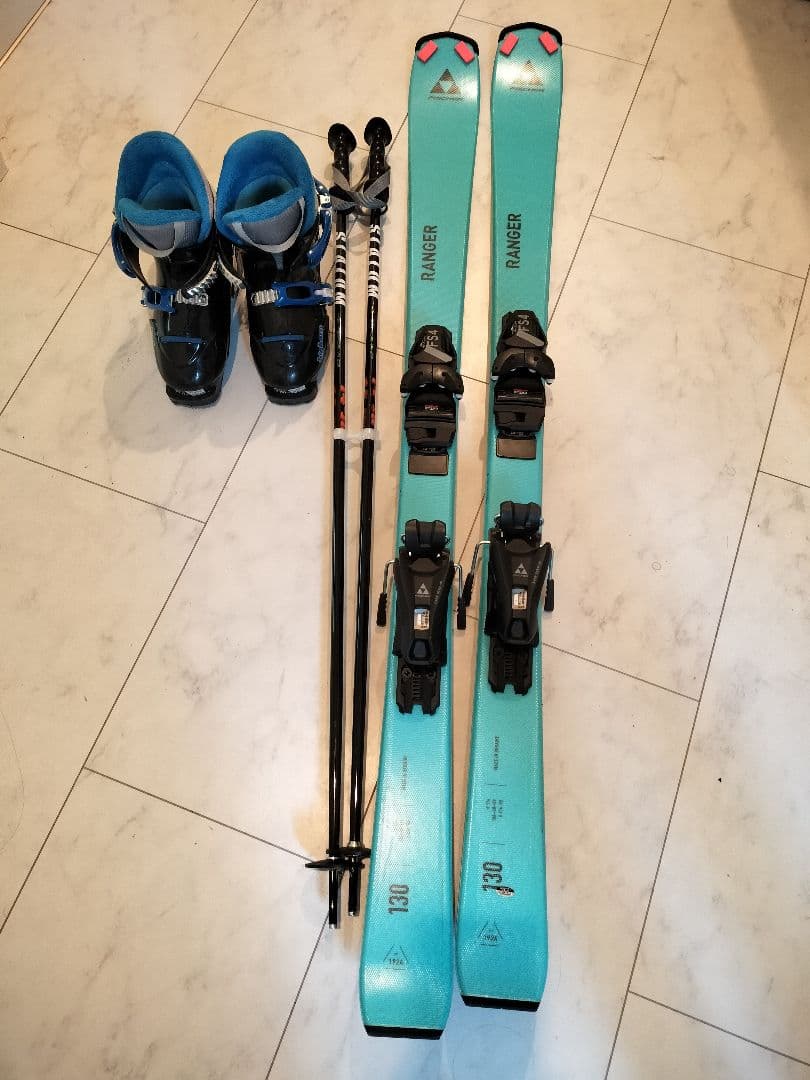 【美品】ジュニア スキー4点セット