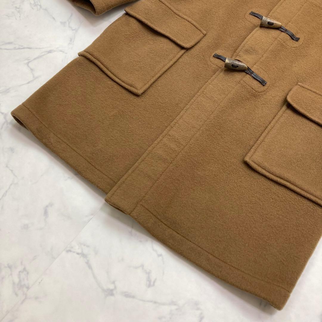 グローバーオール メンズ ダッフルコート 裏地チェック ベージュ 50 XL相当