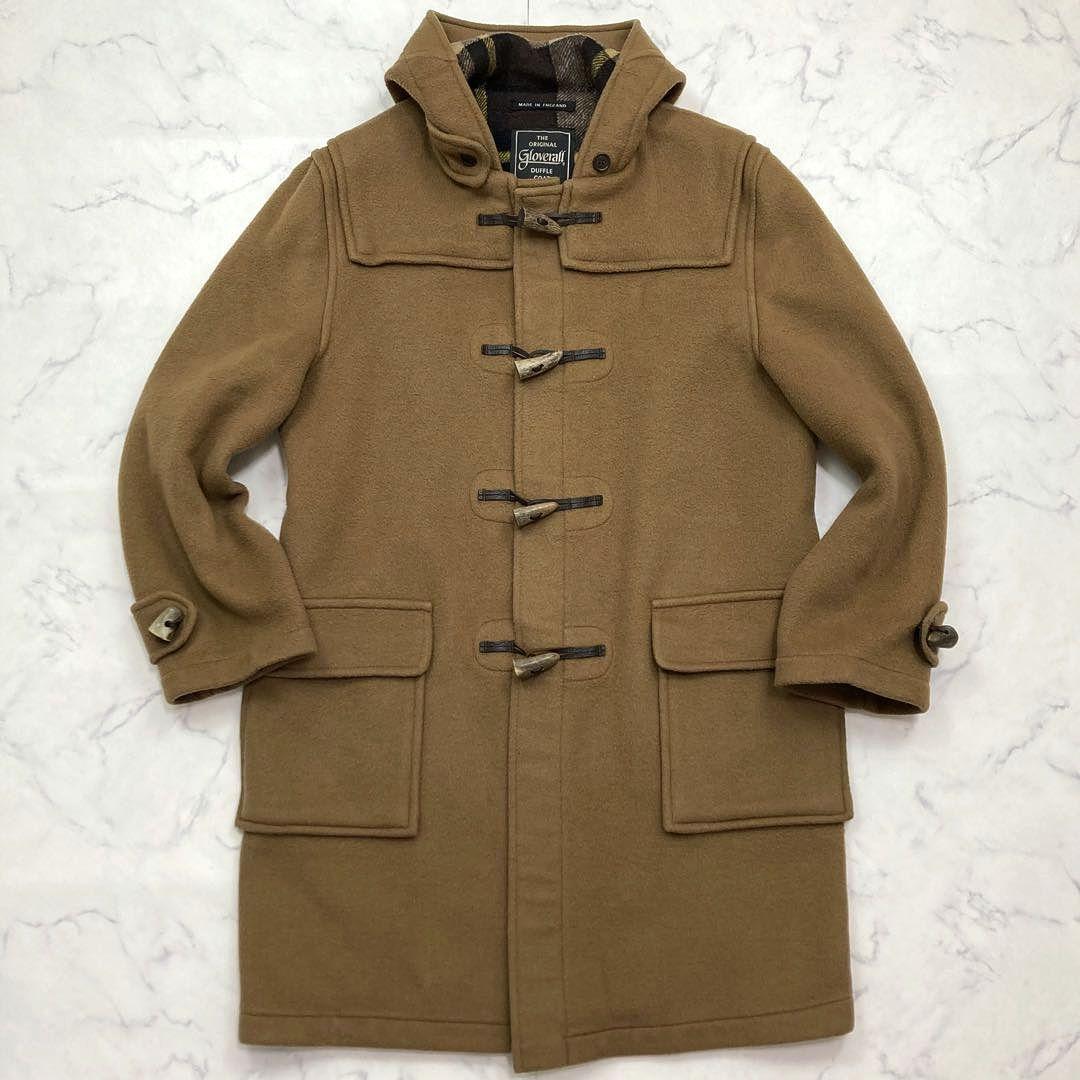 グローバーオール メンズ ダッフルコート 裏地チェック ベージュ 50 XL相当