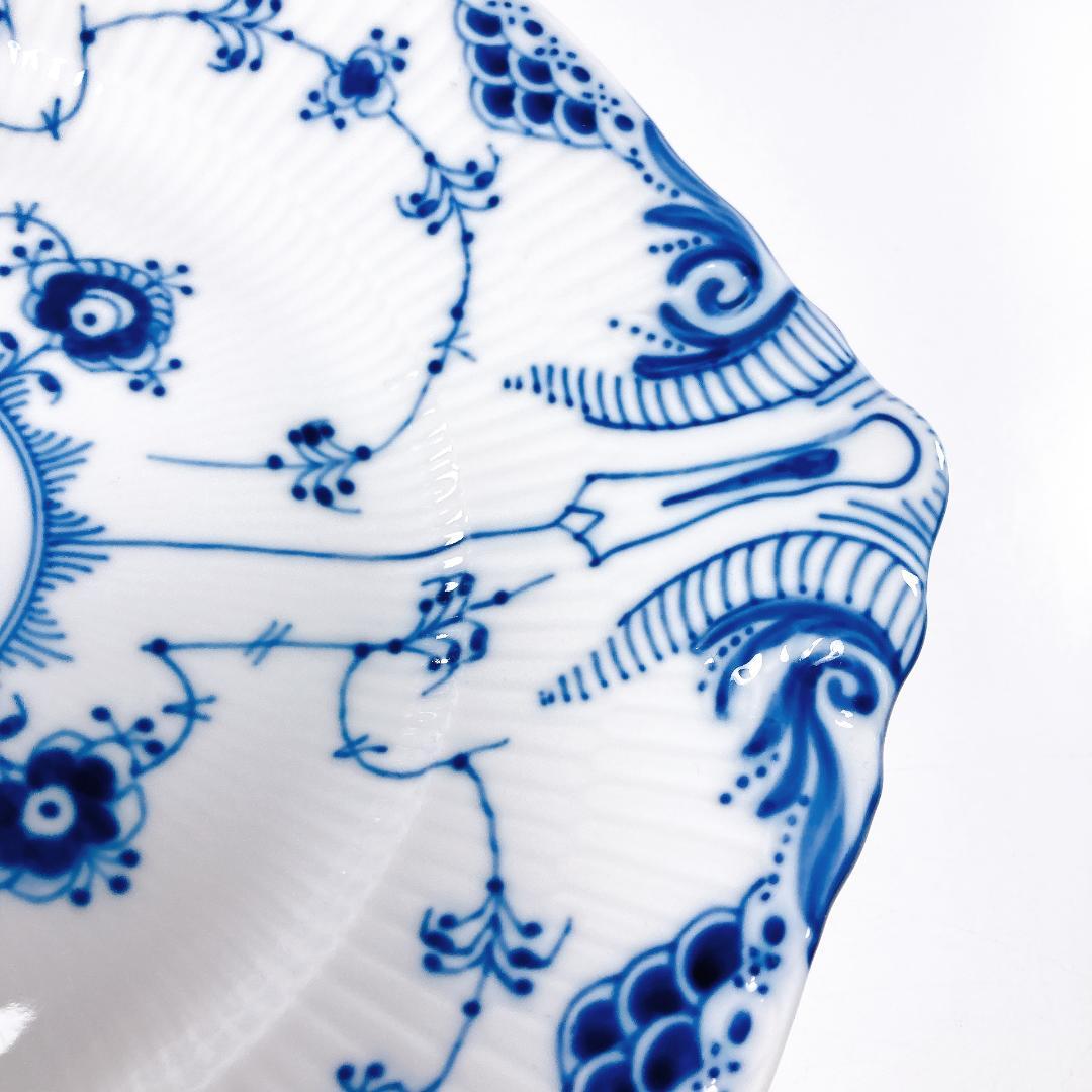 ロイヤルコペンハーゲン ブルーフルーテッド オーバルプレート |1486|