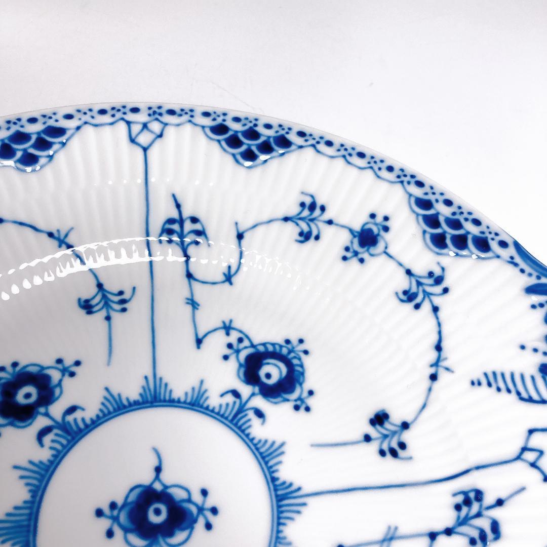 ロイヤルコペンハーゲン ブルーフルーテッド オーバルプレート |1486|