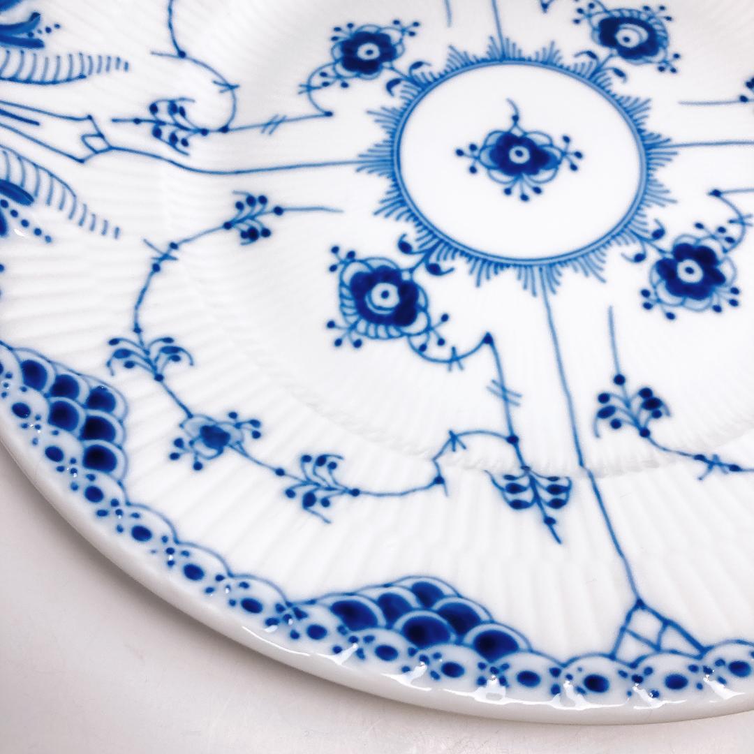 ロイヤルコペンハーゲン ブルーフルーテッド オーバルプレート |1486|